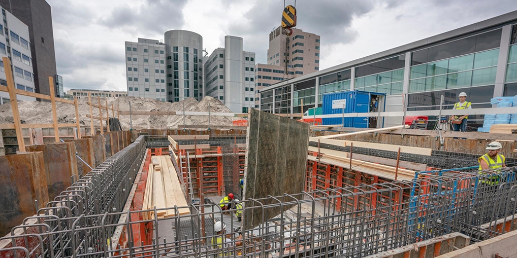 Nieuwbouw EMA mei-juli 2018, foto: Rob Acket