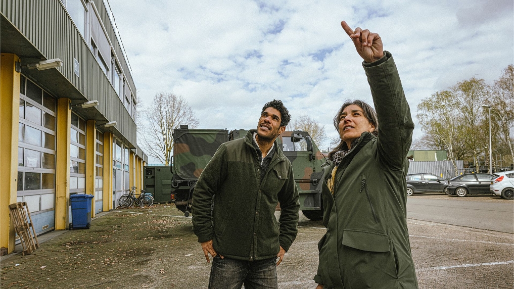 verouderde gebouwen op de kazerne Oirschot