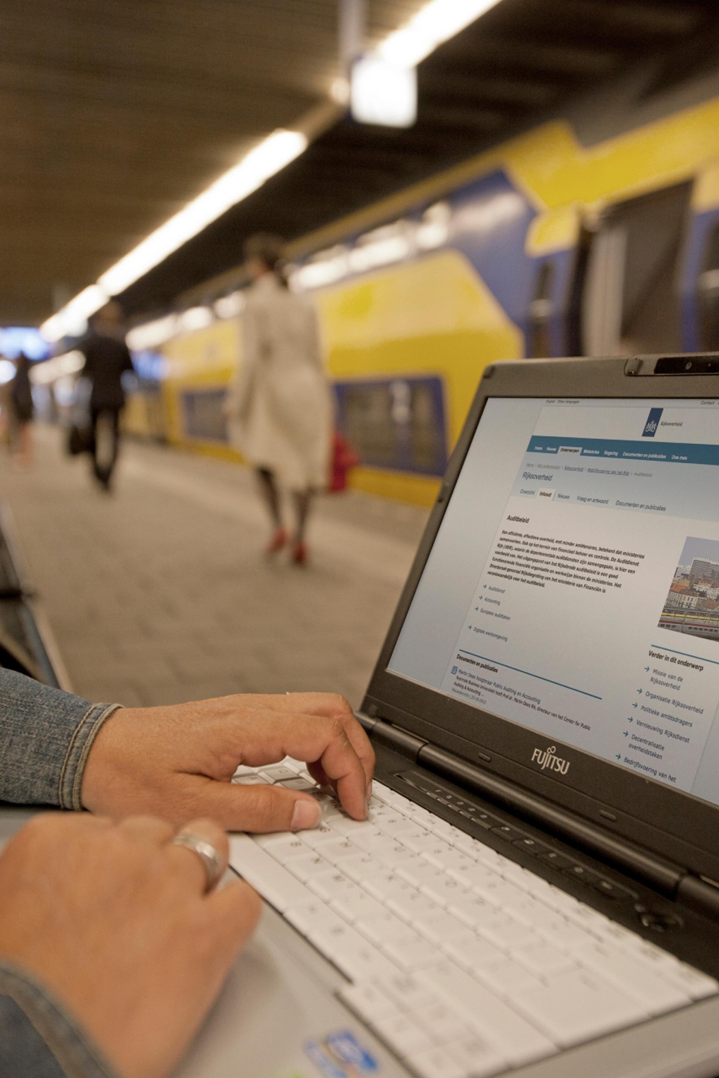 Dienstreizen werken in de trein