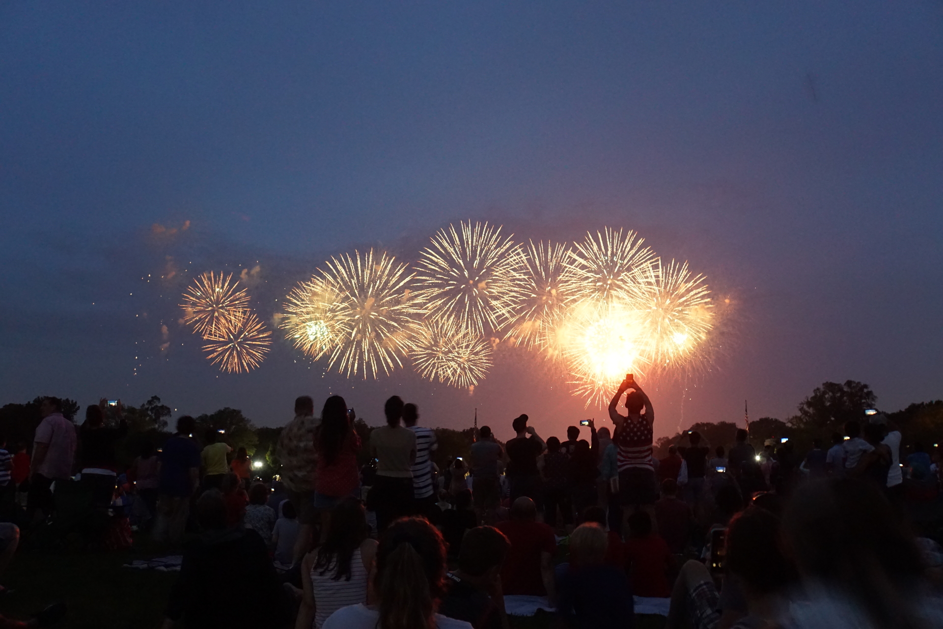 Viering van de 4th of July in Washington