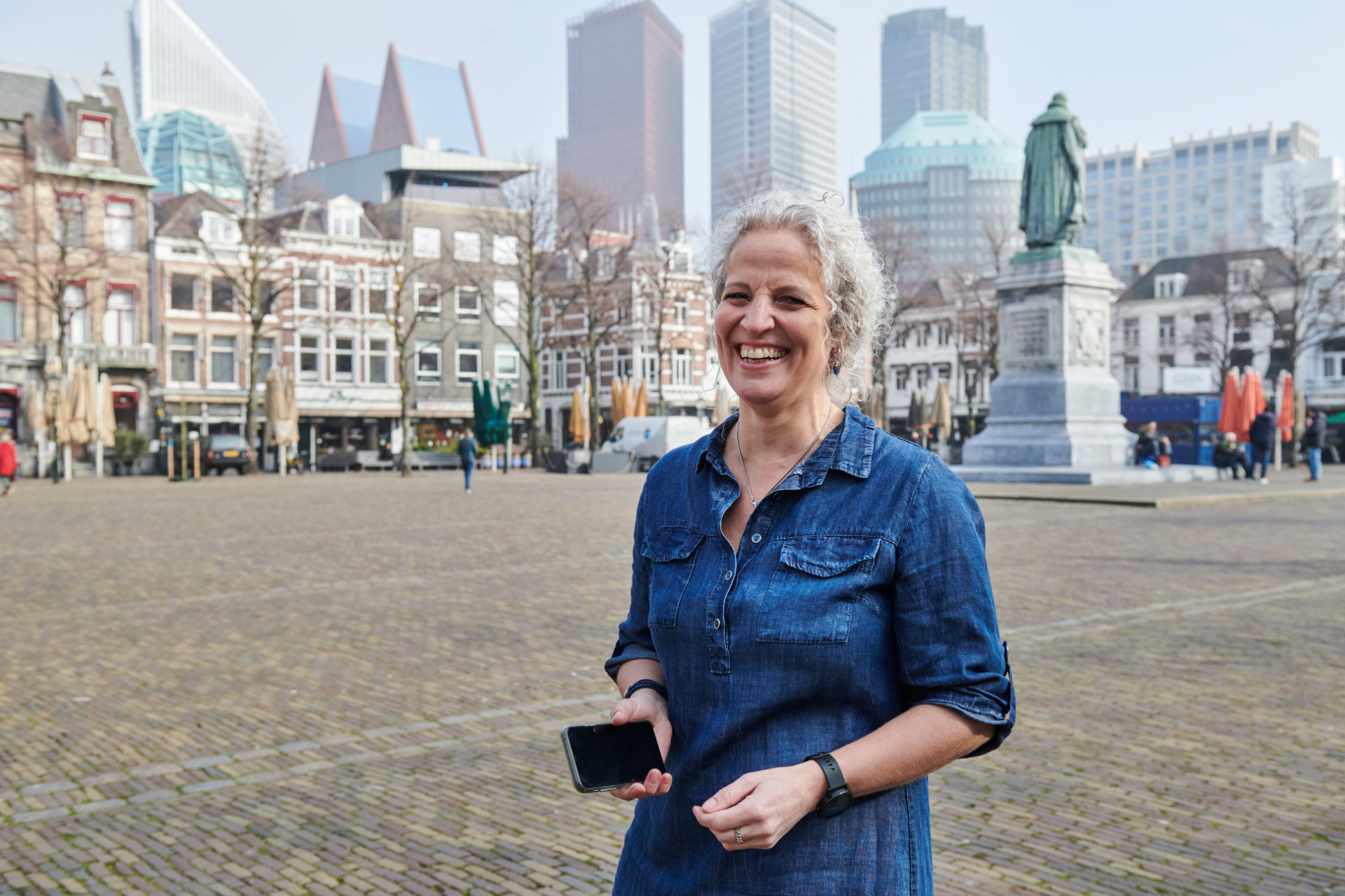 Foto van Ellen Bien op het Plein in Den Haag